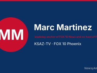 Marc Martinez, weekday anchor of FOX 10 News and co-host of FOX 10 Talks, KSAZ-TV