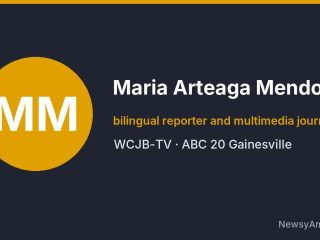 Maria Arteaga Mendoza, bilingual reporter and multimedia journalist, WCJB-TV