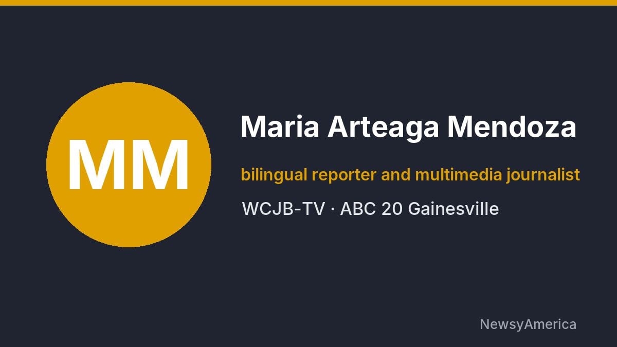 Maria Arteaga Mendoza – WCJB-TV, Gainesville