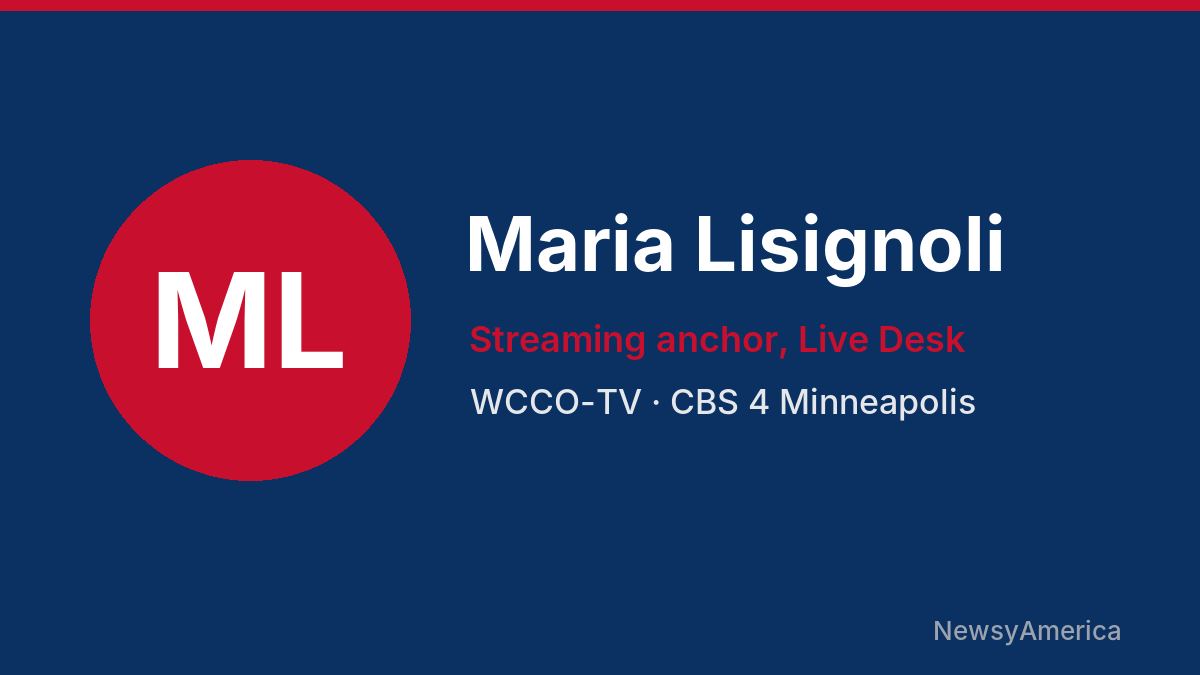 Maria Lisignoli – WCCO-TV, Minneapolis