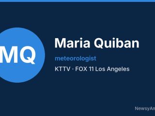 Maria Quiban, meteorologist, KTTV