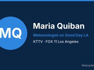 Maria Quiban, Meteorologist on Good Day LA, KTTV