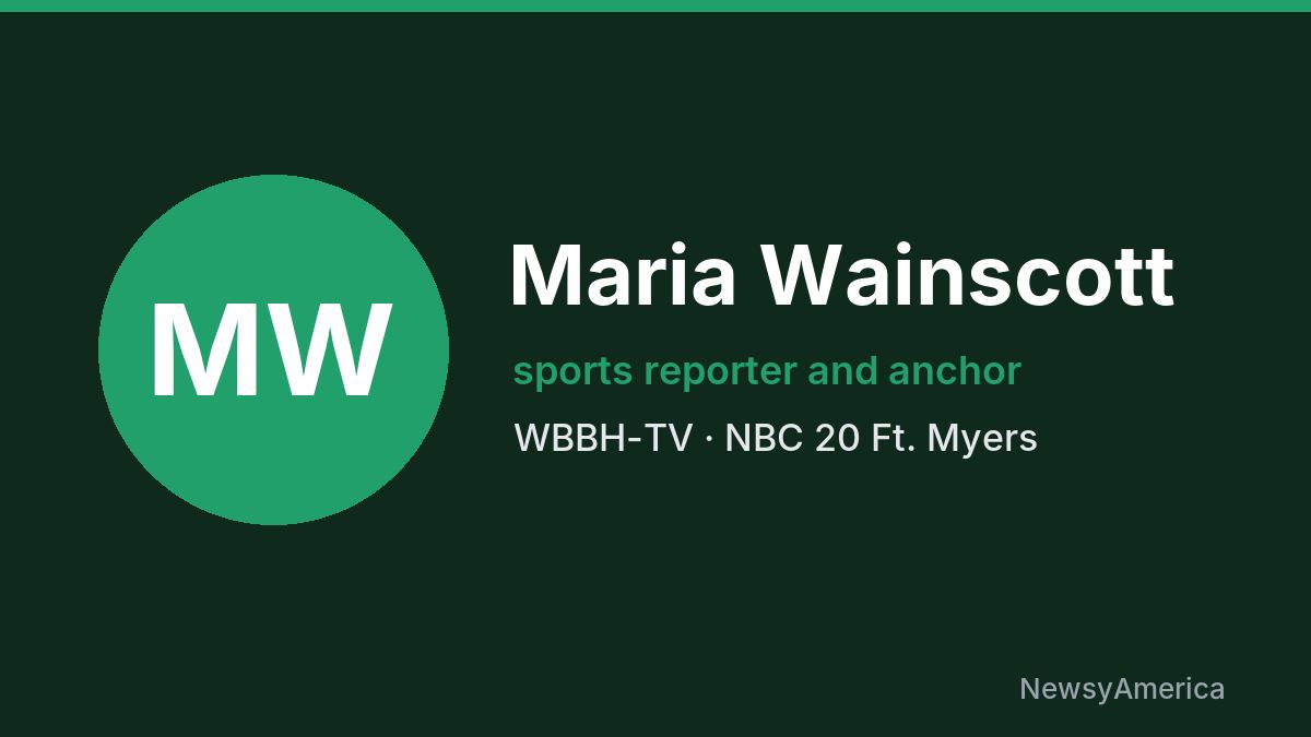 Maria Wainscott – WBBH-TV, Ft. Myers
