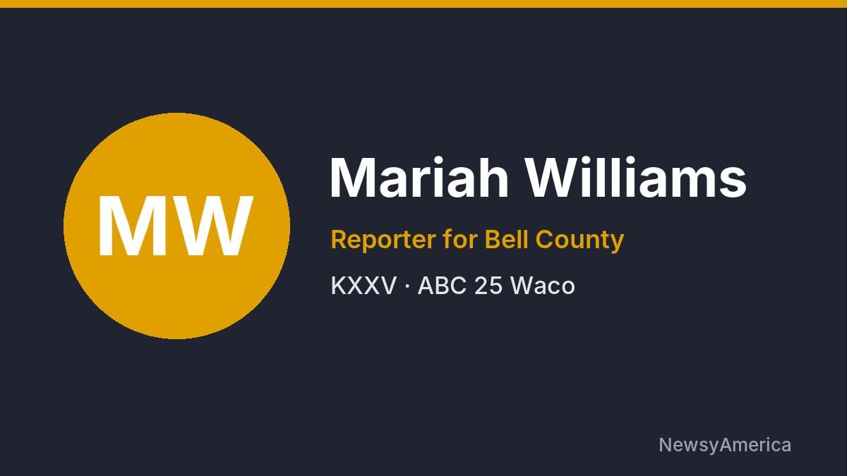 Mariah Williams – KXXV, Waco