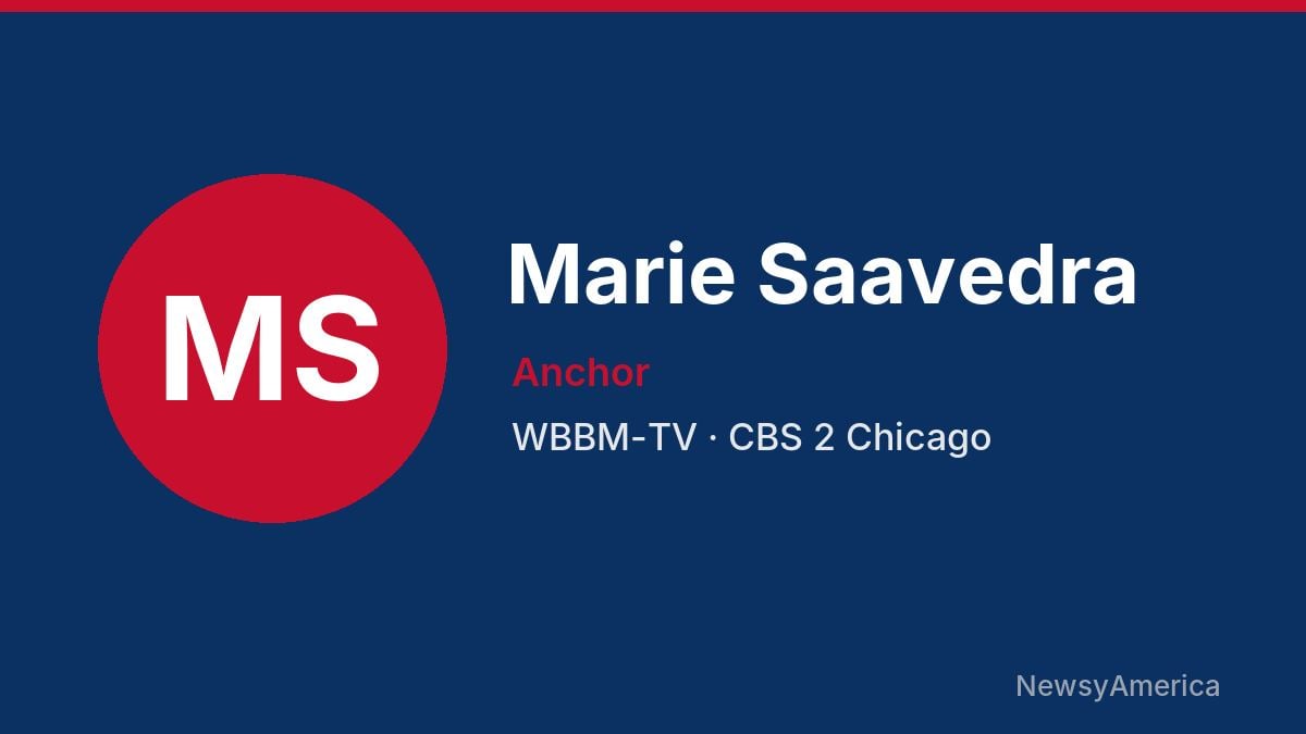 Marie Saavedra – WBBM-TV, Chicago