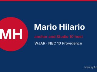 Mario Hilario, anchor and Studio 10 host, WJAR