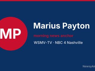 Marius Payton, morning news anchor, WSMV-TV