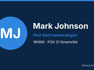 Mark Johnson, First Alert meteorologist, WHNS
