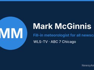 Mark McGinnis, Fill-in meteorologist for all newscasts, WLS-TV