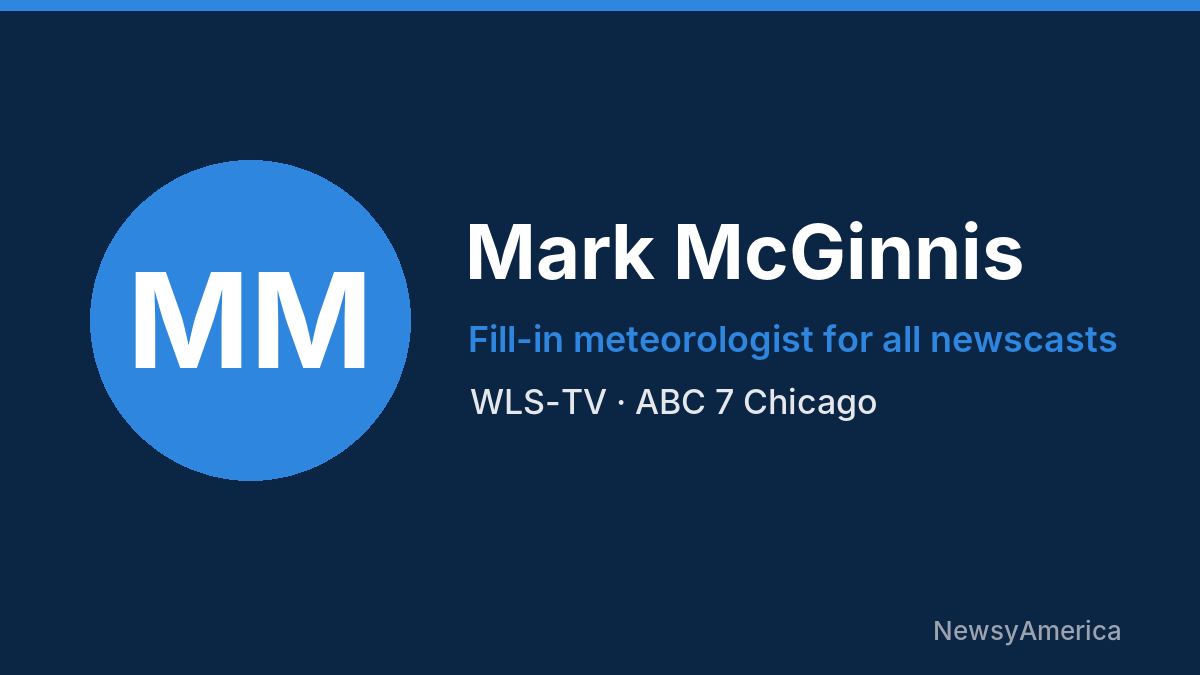 Mark McGinnis – WLS-TV, Chicago