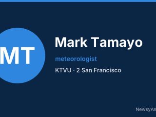 Mark Tamayo, meteorologist, KTVU