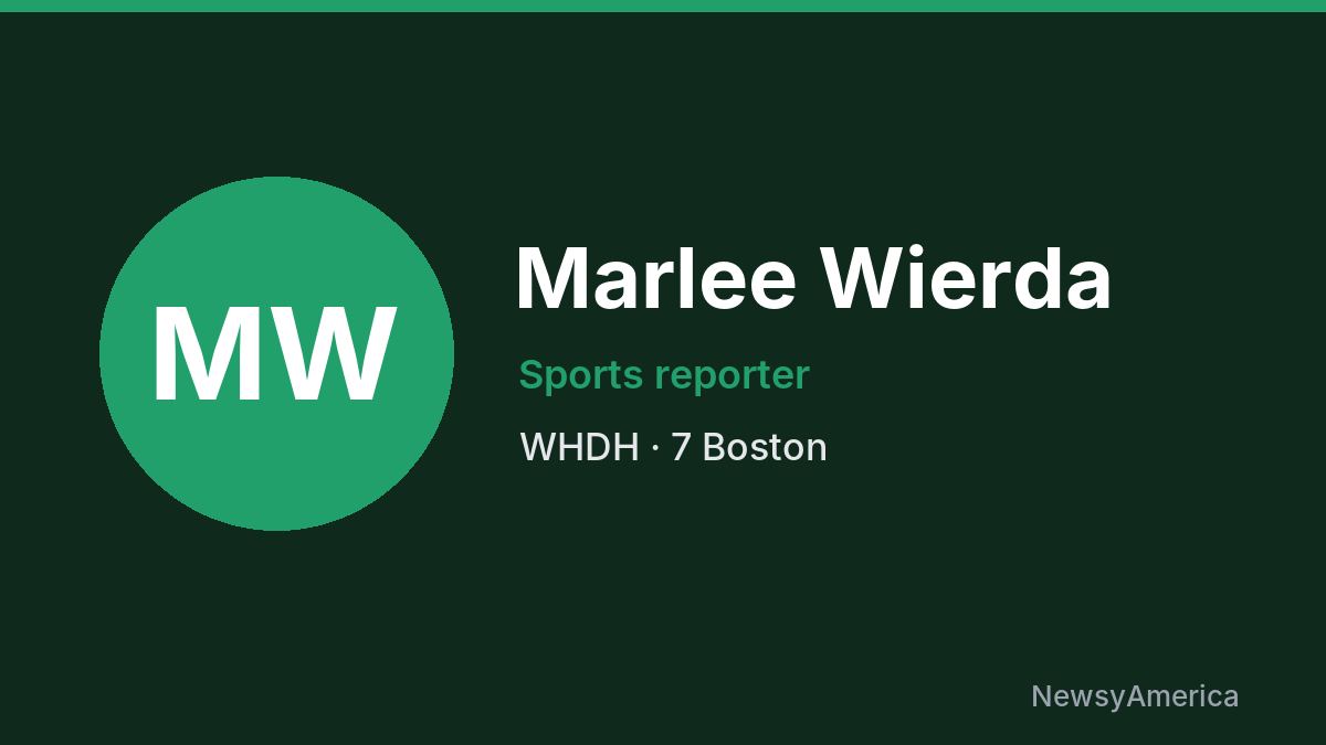 Marlee Wierda – WHDH, Boston
