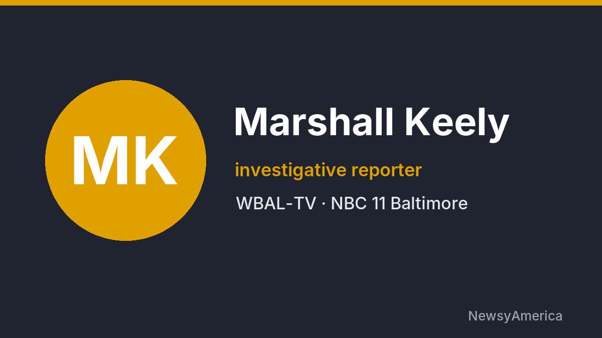 Marshall Keely – WBAL-TV, Baltimore