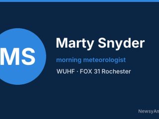 Marty Snyder, morning meteorologist, WUHF