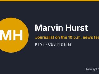 Marvin Hurst, Journalist on the 10 p.m. news team, KTVT