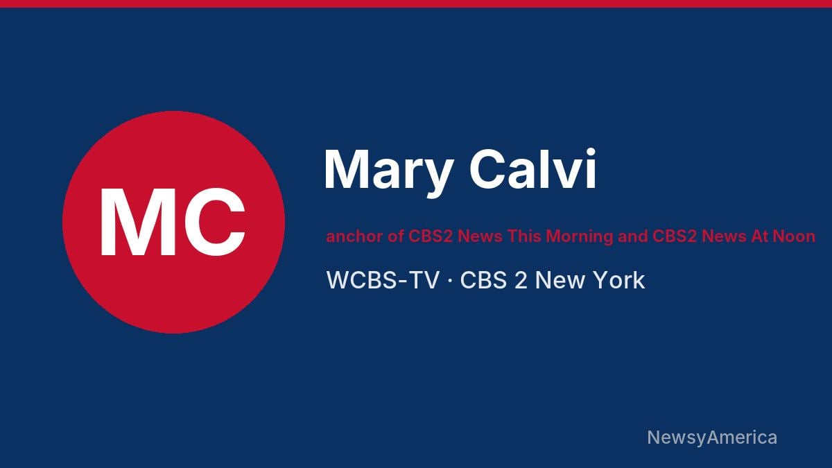 Mary Calvi – WCBS-TV, New York