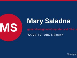 Mary Saladna, general assignment reporter and fill-in anchor, WCVB-TV