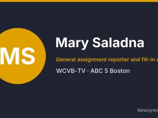 Mary Saladna, General assignment reporter and fill-in anchor, WCVB-TV