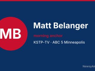 Matt Belanger, morning anchor, KSTP-TV