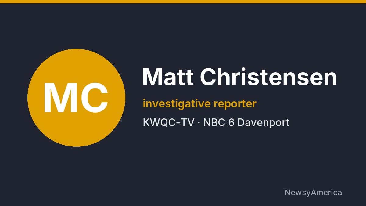 Matt Christensen – KWQC-TV, Davenport