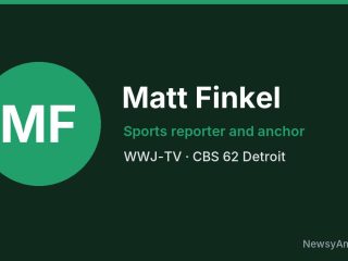 Matt Finkel, Sports reporter and anchor, WWJ-TV