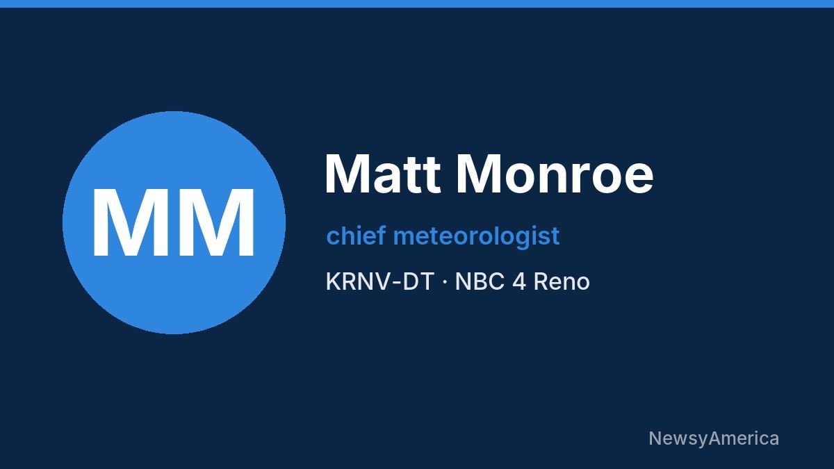 Matt Monroe – KRNV-DT, Reno
