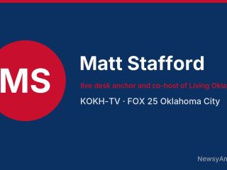 Matt Stafford, live desk anchor and co-host of Living Oklahoma, KOKH-TV
