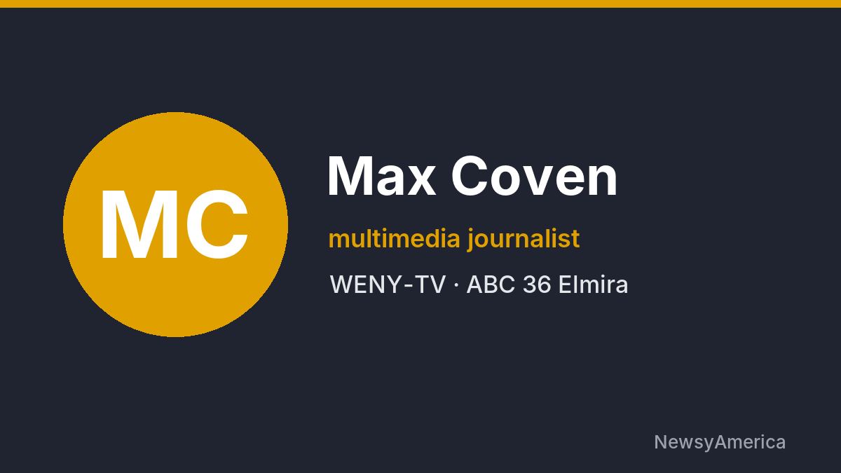 Max Coven – WENY-TV, Elmira
