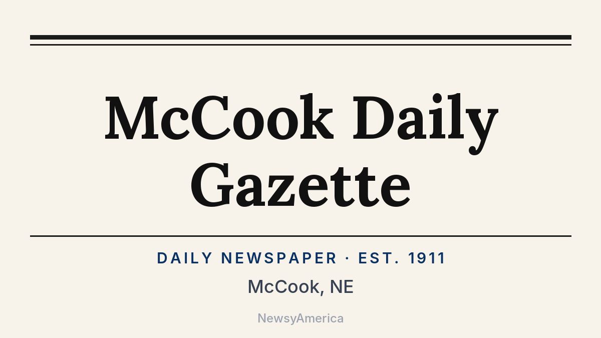 McCook Daily Gazette – Nebraska