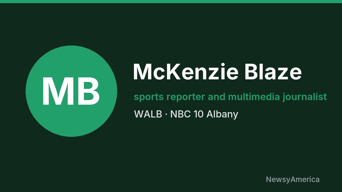 McKenzie Blaze – WALB, Albany