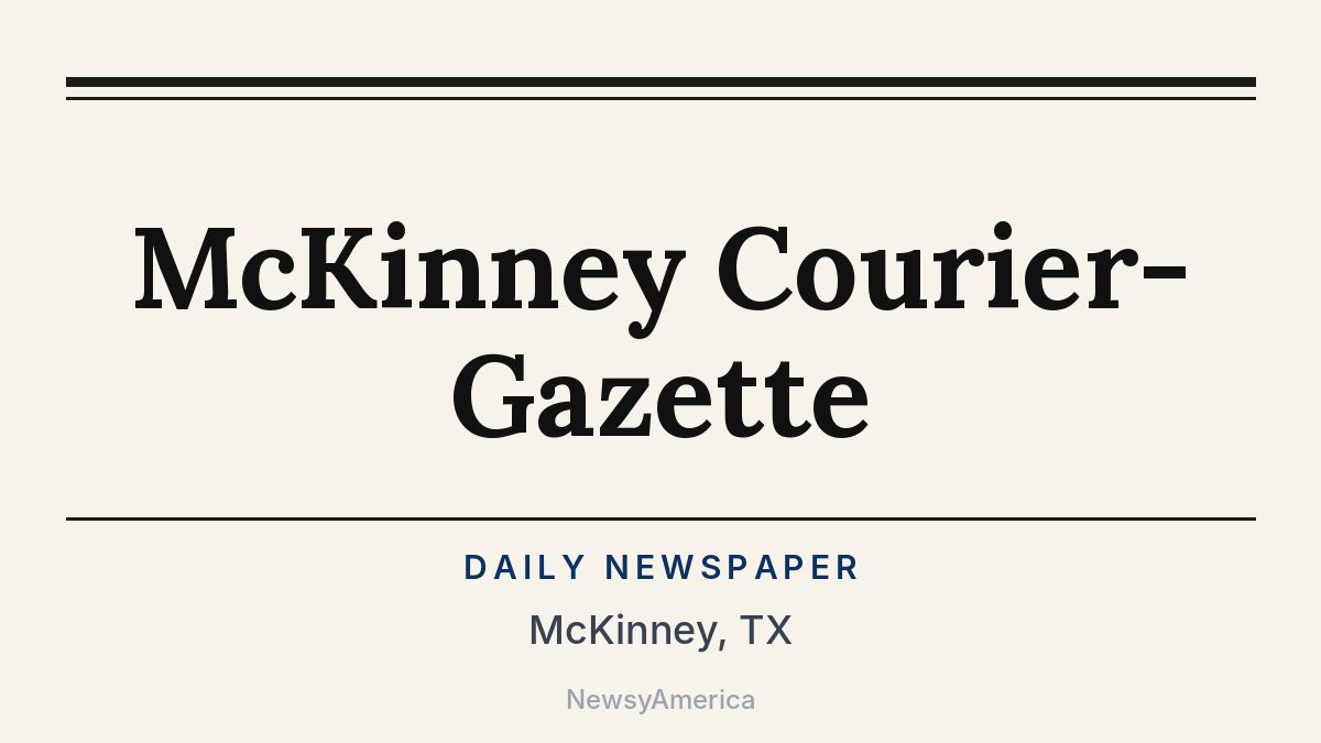 McKinney Courier-Gazette – Texas