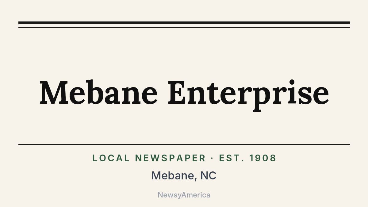 Mebane Enterprise – North Carolina
