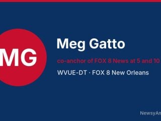 Meg Gatto, co-anchor of FOX 8 News at 5 and 10 p.m., WVUE-DT