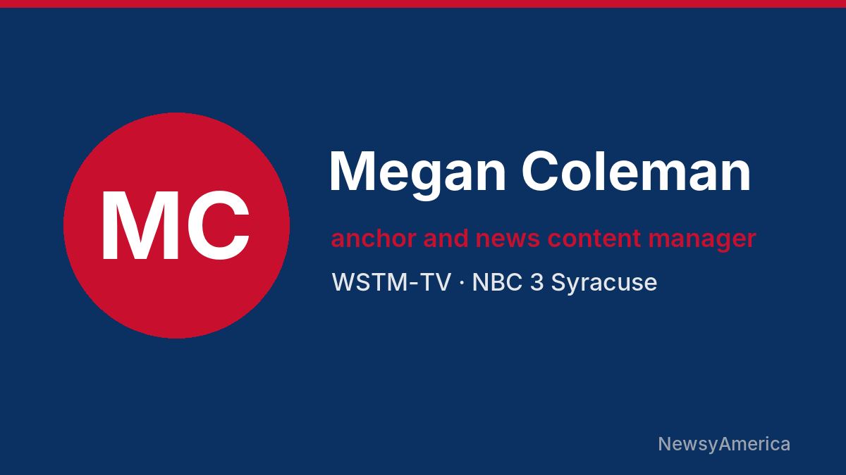 Megan Coleman – WSTM-TV, Syracuse