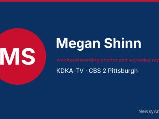 Megan Shinn, weekend morning anchor and weekday reporter, KDKA-TV