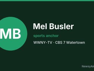 Mel Busler, sports anchor, WWNY-TV