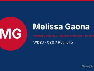 Melissa Gaona, weekday anchor of 7@four and the 5 p.m. newscast, WDBJ