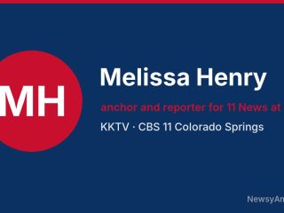 Melissa Henry, anchor and reporter for 11 News at Noon, KKTV