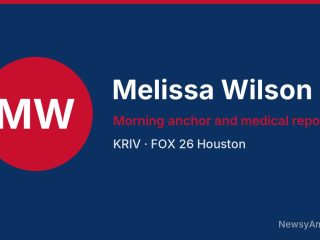 Melissa Wilson, Morning anchor and medical reporter, KRIV