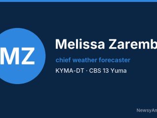 Melissa Zaremba, chief weather forecaster, KYMA-DT