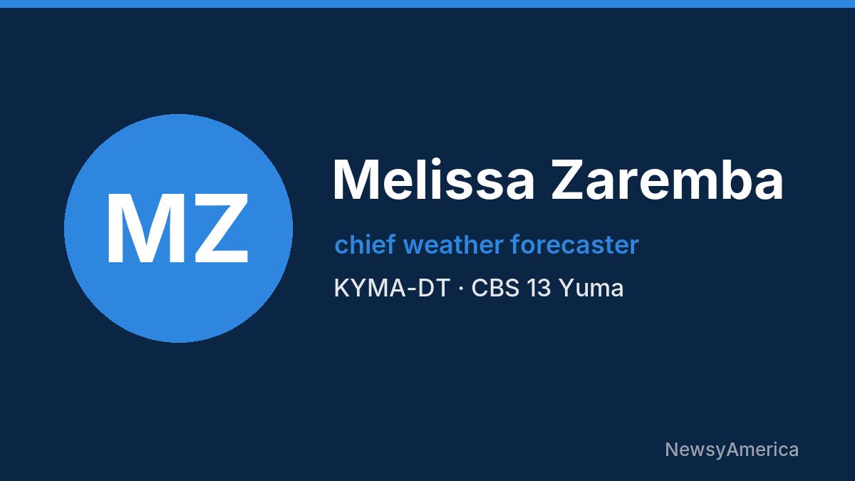 Melissa Zaremba – KYMA-DT, Yuma