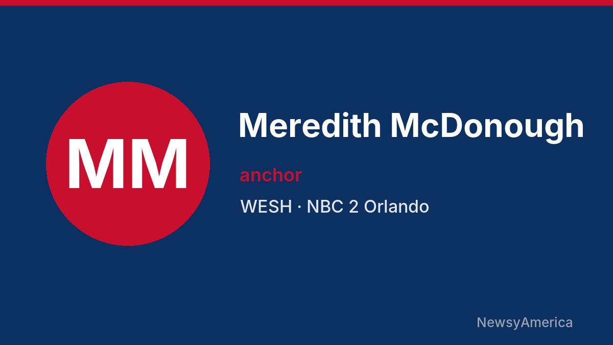 Meredith McDonough – WESH, Orlando
