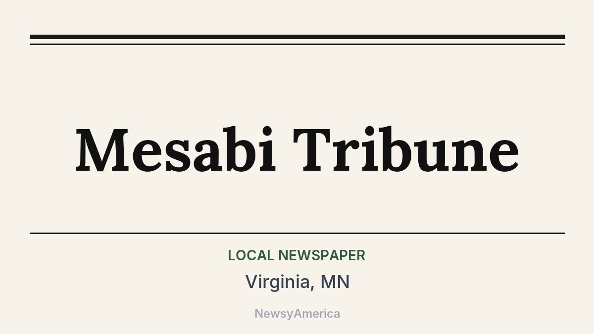 Mesabi Tribune – Virginia, MN