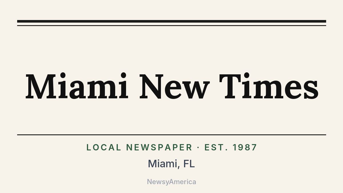 Miami New Times – Florida