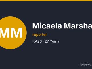 Micaela Marshall, reporter, KAZS