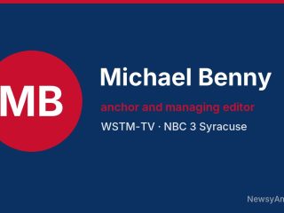 Michael Benny, anchor and managing editor, WSTM-TV