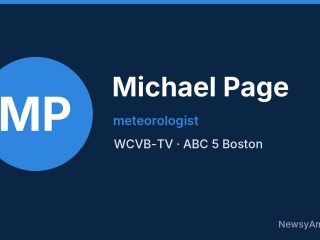 Michael Page, meteorologist, WCVB-TV