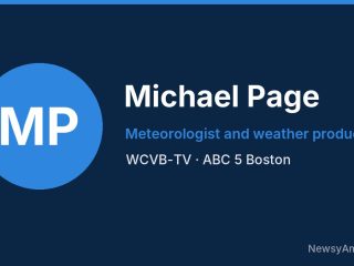 Michael Page, Meteorologist and weather producer, WCVB-TV