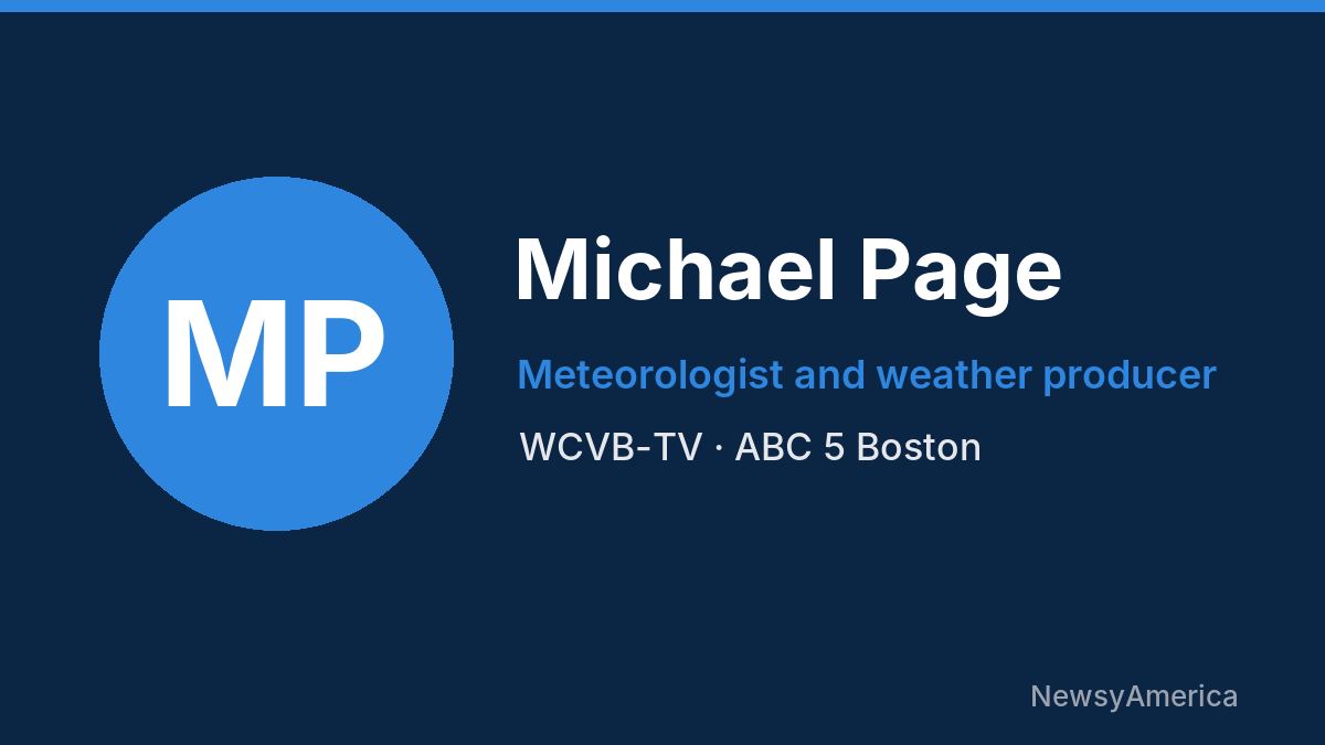 Michael Page – WCVB-TV, Boston