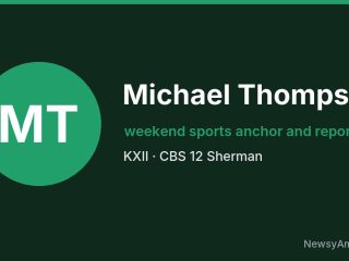 Michael Thompson, weekend sports anchor and reporter, KXII